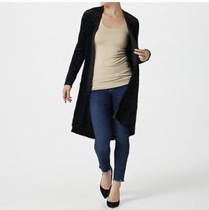 LOGO Lavish Textured Velvet Duster Xs
